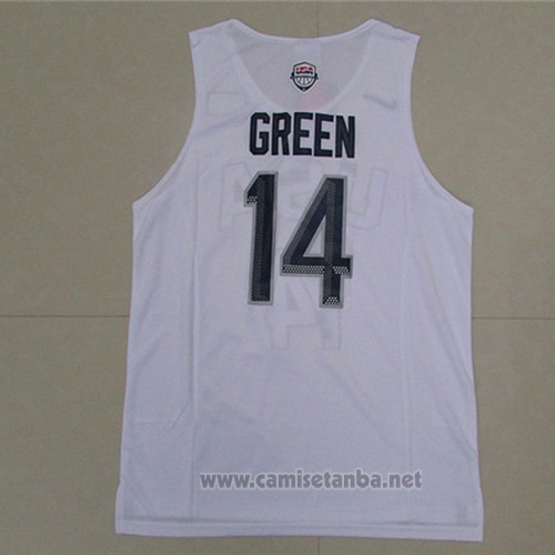 Camiseta USA 2016 Draymond Green #14 Blanco